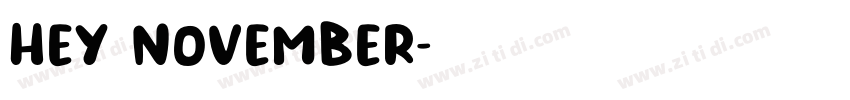 hey november字体转换